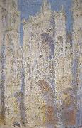 Rouen Cathedral West Facade Sunlight Claude Monet